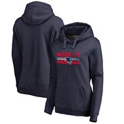 Add New England Patriots NFL Pro Line by Fanatics Branded Women's Plus Sizes First String Pullover Hoodie - Navy To Your NFL Collection