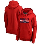 Order New England Patriots NFL Pro Line by Fanatics Branded Women's Plus Sizes First String Pullover Hoodie - Red at low prices.