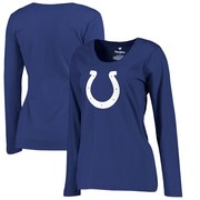 Add Indianapolis Colts NFL Pro Line by Fanatics Branded Women's Primary Logo Plus-Size Long-Sleeve T-Shirt - Royal To Your NFL Collection