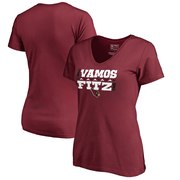 Add Larry Fitzgerald Arizona Cardinals NFL Pro Line by Fanatics Branded Women's Vamos V-Neck T-Shirt - Cardinal To Your NFL Collection