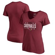 Add Arizona Cardinals NFL Pro Line by Fanatics Branded Women's Arriba V-Neck T-Shirt - Cardinal To Your NFL Collection