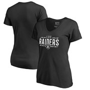 Add Oakland Raiders NFL Pro Line by Fanatics Branded Women's Arriba V-Neck T-Shirt - Black To Your NFL Collection