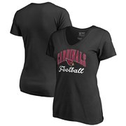 Add Arizona Cardinals NFL Pro Line by Fanatics Branded Women's Victory Script V-Neck T-Shirt -Black To Your NFL Collection