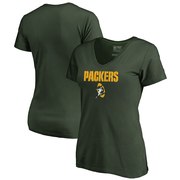 Add Green Bay Packers NFL Pro Line by Fanatics Branded Women's Vintage Team Lockup V-Neck T-Shirt - Green To Your NFL Collection