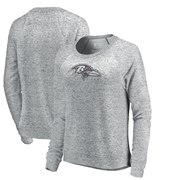 Add Baltimore Ravens NFL Pro Line by Fanatics Branded Women's Cozy Collection Plush Crew Sweatshirt - Ash To Your NFL Collection