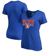 Add Denver Broncos NFL Pro Line by Fanatics Branded Women's Hometown Collection Plus Size V-Neck T-Shirt - Royal To Your NFL Collection