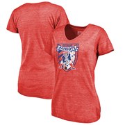 Add New England Patriots NFL Pro Line by Fanatics Branded Women's Hometown Collection Tri-Blend V-Neck T-Shirt - Red To Your NFL Collection