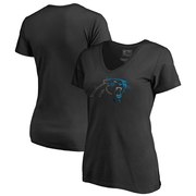 Add Carolina Panthers NFL Pro Line by Fanatics Branded Women's X-Ray Slim Fit V-Neck T-Shirt - Black To Your NFL Collection