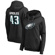 Add Darren Sproles Philadelphia Eagles NFL Pro Line by Fanatics Branded Women's Player Icon Name & Number Pullover Hoodie – Black To Your NFL Collection