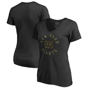 Add New York Giants NFL Pro Line by Fanatics Branded Women's Camo Collection Liberty V-Neck T-Shirt – Black To Your NFL Collection