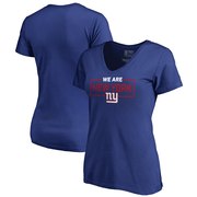 Add New York Giants NFL Pro Line by Fanatics Branded Women's We Are Icon V-Neck T-Shirt – Royal To Your NFL Collection