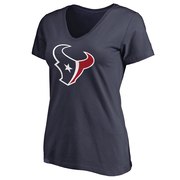 Add Houston Texans NFL Pro Line Women's Primary Team Logo T-Shirt - Navy To Your NFL Collection