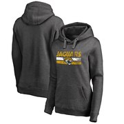 Add Jacksonville Jaguars NFL Pro Line Women's First String Pullover Hoodie - Dark Heathered Gray To Your NFL Collection