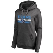 Add Tennessee Titans NFL Pro Line Women's First String Pullover Hoodie - Dark Heathered Gray To Your NFL Collection