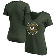 Add Green Bay Packers NFL Pro Line Women's Firefighter V-Neck T-Shirt - Green To Your NFL Collection