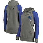 Add Indianapolis Colts Pro Line Women's Lounge Tri-Blend Pullover Hoodie - Gray/Royal To Your NFL Collection