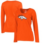 Add Denver Broncos NFL Pro Line by Fanatics Branded Women's Primary Logo Plus-Size Long-Sleeve T-Shirt - Orange To Your NFL Collection