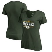 Add Green Bay Packers NFL Pro Line by Fanatics Branded Women's Arriba V-Neck T-Shirt - Green To Your NFL Collection