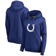 Add Indianapolis Colts NFL Pro Line by Fanatics Branded Women's Splatter Logo Pullover Hoodie - Royal To Your NFL Collection