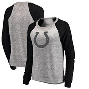 Add Indianapolis Colts NFL Pro Line by Fanatics Branded Women's Cozy Collection Plush Crew Sweatshirt - Ash/Black To Your NFL Collection