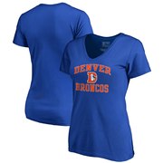 Add Denver Broncos NFL Pro Line by Fanatics Branded Women's Vintage Collection Victory Arch V-Neck T-Shirt - Royal To Your NFL Collection