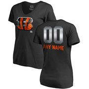 Add Cincinnati Bengals NFL Pro Line by Fanatics Branded Women's Personalized Midnight Mascot T-Shirt – Black To Your NFL Collection