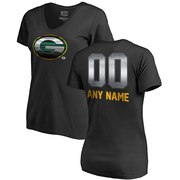 Add Green Bay Packers NFL Pro Line by Fanatics Branded Women's Personalized Midnight Mascot T-Shirt – Black To Your NFL Collection