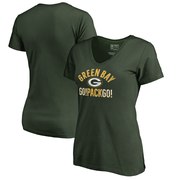 Add Green Bay Packers NFL Pro Line by Fanatics Branded Women's Hometown Collection Plus Size V-Neck T-Shirt - Green To Your NFL Collection