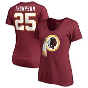 Add Chris Thompson Washington Redskins NFL Pro Line by Fanatics Branded Women's Player Icon Name & Number V-Neck T-Shirt – Burgundy To Your NFL Collection