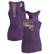 Add Harrison Smith Minnesota Vikings NFL Pro Line by Fanatics Branded Women's Resolute Name & Number Tri-Blend Tank Top – Purple To Your NFL Collection