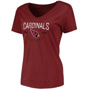 Add Arizona Cardinals NFL Pro Line Women's Live For It V-Neck T-Shirt - Cardinal To Your NFL Collection