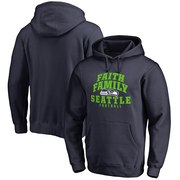 Add Seattle Seahawks NFL Pro Line Faith Family Pullover Hoodie - Navy To Your NFL Collection