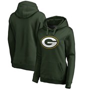 Order Green Bay Packers NFL Pro Line Women's Primary Logo Plus Size Pullover Hoodie - Green at low prices.