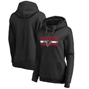 Order Atlanta Falcons NFL Pro Line by Fanatics Branded Women's Plus Sizes First String Pullover Hoodie - Black at low prices.