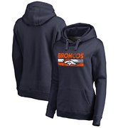 Add Denver Broncos NFL Pro Line by Fanatics Branded Women's Plus Sizes First String Pullover Hoodie - Navy To Your NFL Collection