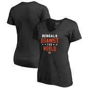 Add Cincinnati Bengals NFL Pro Line by Fanatics Branded Women's Against The World V-Neck T-Shirt - Black To Your NFL Collection