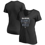 Add Oakland Raiders NFL Pro Line by Fanatics Branded Women's Against The World V-Neck T-Shirt - Black To Your NFL Collection