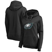 Add Philadelphia Eagles NFL Pro Line by Fanatics Branded Women's Splatter Logo Pullover Hoodie - Black To Your NFL Collection