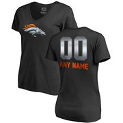 Add Denver Broncos NFL Pro Line by Fanatics Branded Women's Personalized Midnight Mascot T-Shirt – Black To Your NFL Collection