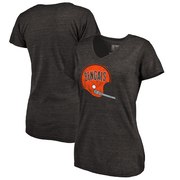 Add Cincinnati Bengals Fanatics Branded Women's Throwback Logo Tri-Blend V-Neck T-Shirt - Black To Your NFL Collection