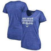 Add Indianapolis Colts NFL Pro Line by Fanatics Branded Women's Hometown Collection Tri-Blend V-Neck T-Shirt - Royal To Your NFL Collection