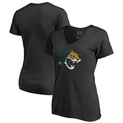 Add Jacksonville Jaguars NFL Pro Line by Fanatics Branded Women's X-Ray Slim Fit V-Neck T-Shirt - Black To Your NFL Collection