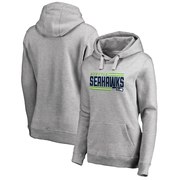 Add Seattle Seahawks NFL Pro Line by Fanatics Branded Women's Iconic Collection On Side Stripe Pullover Hoodie - Ash To Your NFL Collection