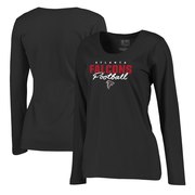 Add Atlanta Falcons NFL Pro Line by Fanatics Branded Women's Iconic Collection Script Assist Plus Size Long Sleeve T-Shirt - Black To Your NFL Collection