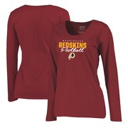 Add Washington Redskins NFL Pro Line by Fanatics Branded Women's Iconic Collection Script Assist Plus Size Long Sleeve T-Shirt - Burgundy To Your NFL Collection