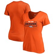 Add Denver Broncos NFL Pro Line by Fanatics Branded Women's We Are Icon V-Neck T-Shirt – Orange To Your NFL Collection