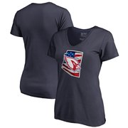 Add Arizona Cardinals NFL Pro Line by Fanatics Branded Women's Banner State V-Neck T-Shirt – Navy To Your NFL Collection