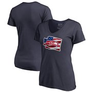 Add Seattle Seahawks NFL Pro Line by Fanatics Branded Women's Banner State V-Neck T-Shirt – Navy To Your NFL Collection