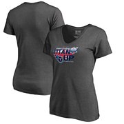 Add Tennessee Titans Fanatics Branded Women's 2018 London Games V-Neck T-Shirt – Heathered Charcoal To Your NFL Collection