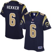 Add Women's Los Angeles Rams Johnny Hekker NFL Pro Line Navy Team Color Jersey To Your NFL Collection